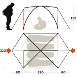 Tenda Ferrino Lhotse 4 -Ferrino tenda ferrino lhotse 4 quattro stagioni campo base isolamento termico aereazione comfort robustezza 3