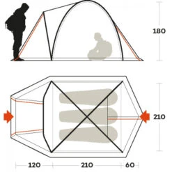 Ferrino -Ferrino tenda ferrino shaba 3 tre stagioni alta comoda ampia abitabilita 1