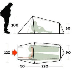 Ferrino -Ferrino tenda ferrino sling 2 compatta climi miti tre 3 stagioni trail running bicicletta 1
