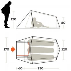Ferrino -Ferrino tenda ferrino sling 3 compatta climi miti tre 3 stagioni trail running bicicletta 1